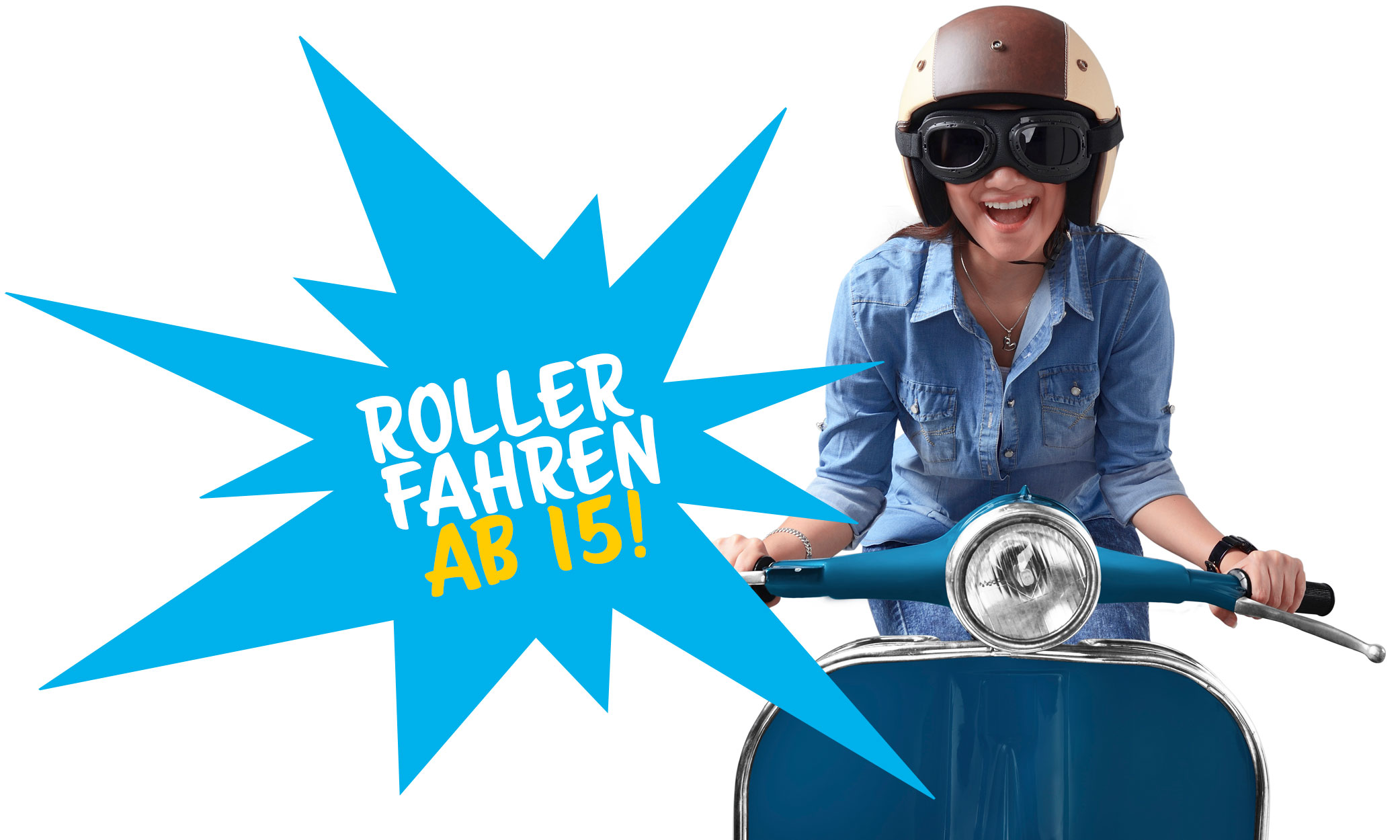 Schon ab 15 Roller fahren!